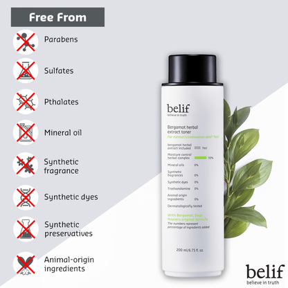 Belif - Bergamot herbal extract toner